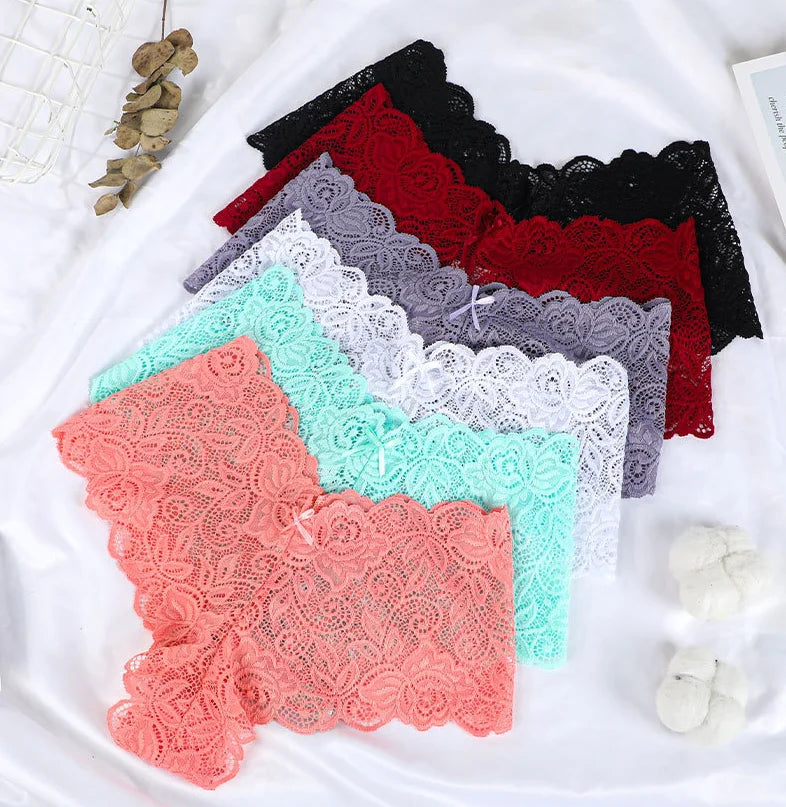 1PC Women Floral Lace Panties