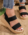 Fashion trend anti-slip wear-resistant soft soled high-heeled sandals