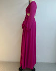 Elegant Fashion  Pleated Ruffled Long  Party Dress