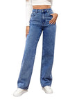 Denim High Waist Loose Fit Pants