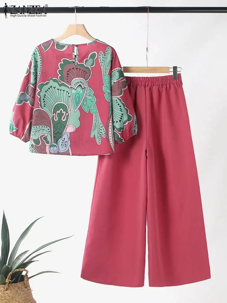 Summer Wide Leg Pant Sets