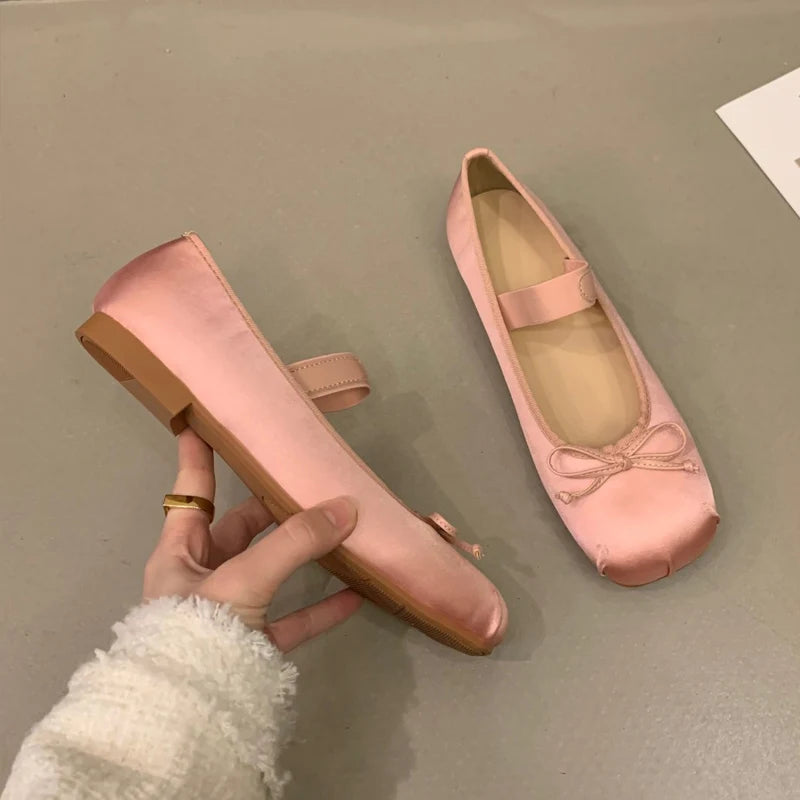 Luxury Satin Silk Ballet Shoes