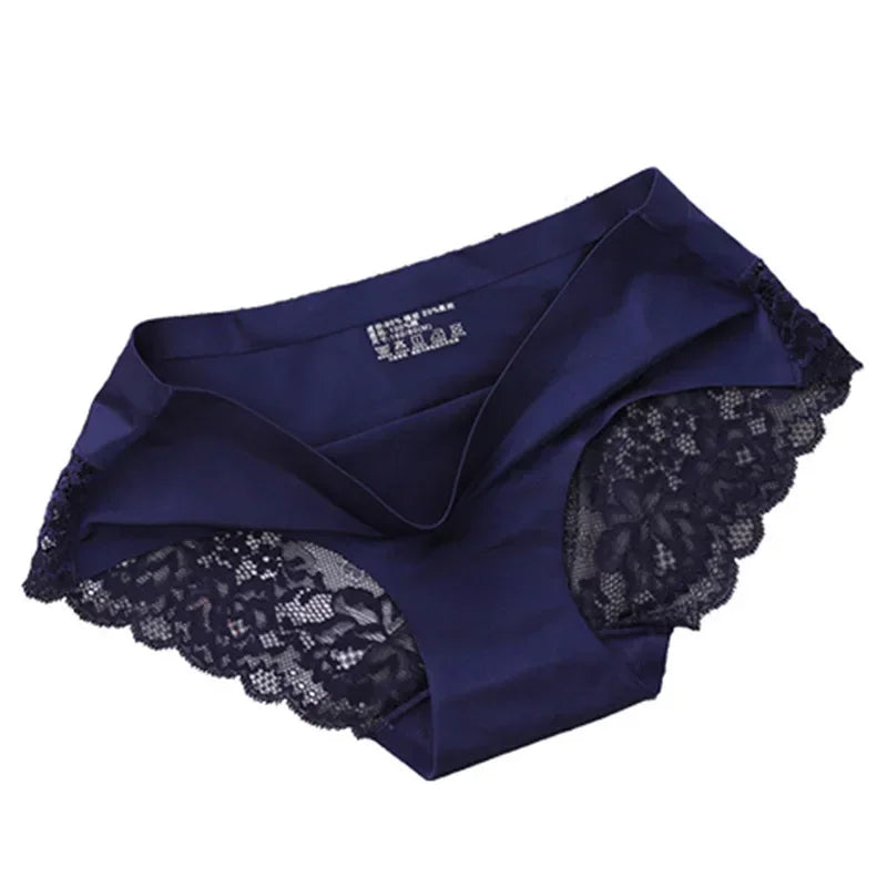 Seamless Comfort Lace Briefs Hollow Out Panties