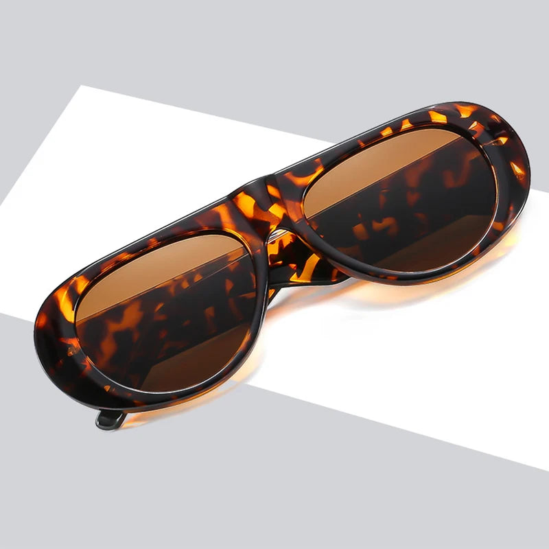 Retro Irregular Big Frame Women Sunglasses