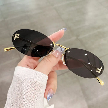 New Ladies Rimless Sunglasses