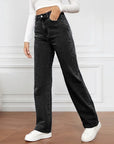 Denim High Waist Loose Fit Pants