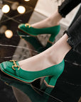 Women's Square Head Pumps Shoes