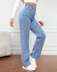 Denim High Waist Loose Fit Pants