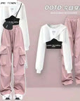 Spring and Autumn  Loose Pants Set