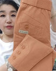 Women's High Waist Cotton Hemp pants