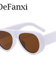 Retro Irregular Big Frame Women Sunglasses