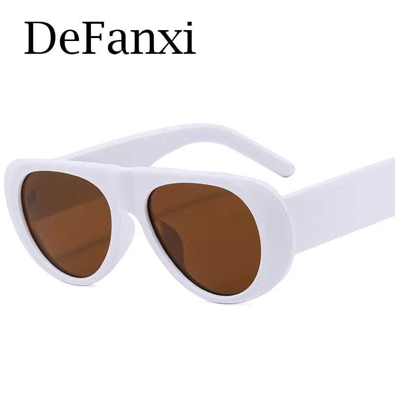 Retro Irregular Big Frame Women Sunglasses