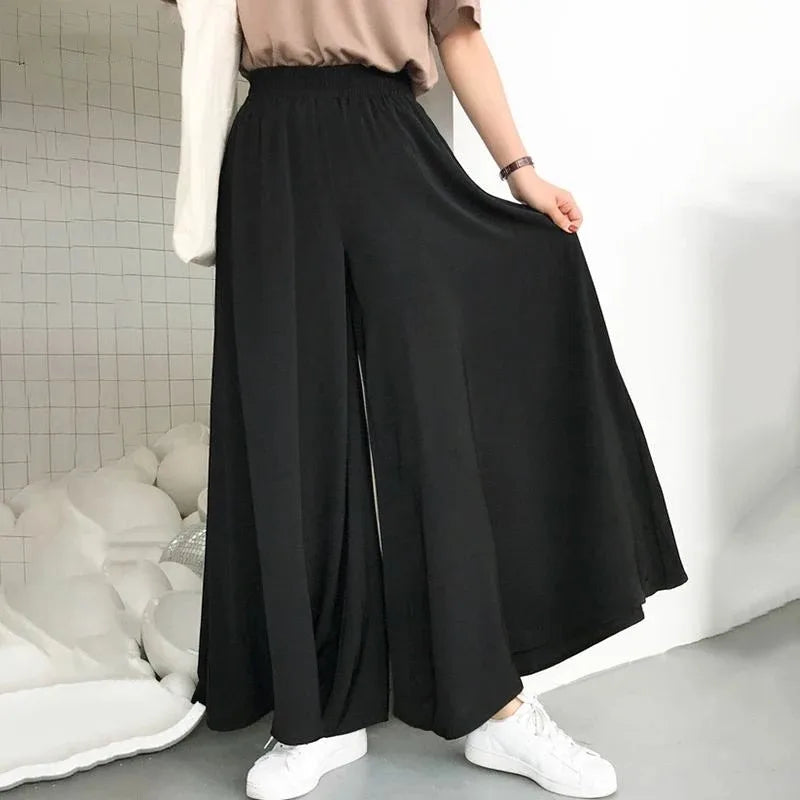 Summer Plus Size Wide Leg Pants