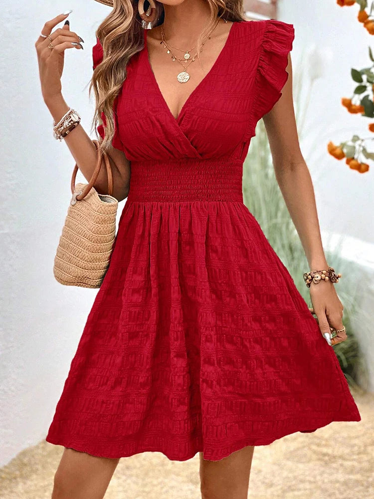 Elegant  Sleeveless Short Dresses