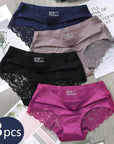 Seamless Comfort Lace Briefs Hollow Out Panties