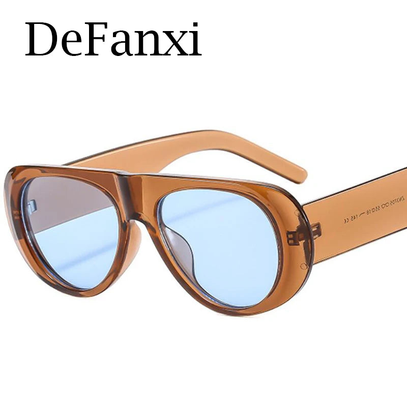 Retro Irregular Big Frame Women Sunglasses