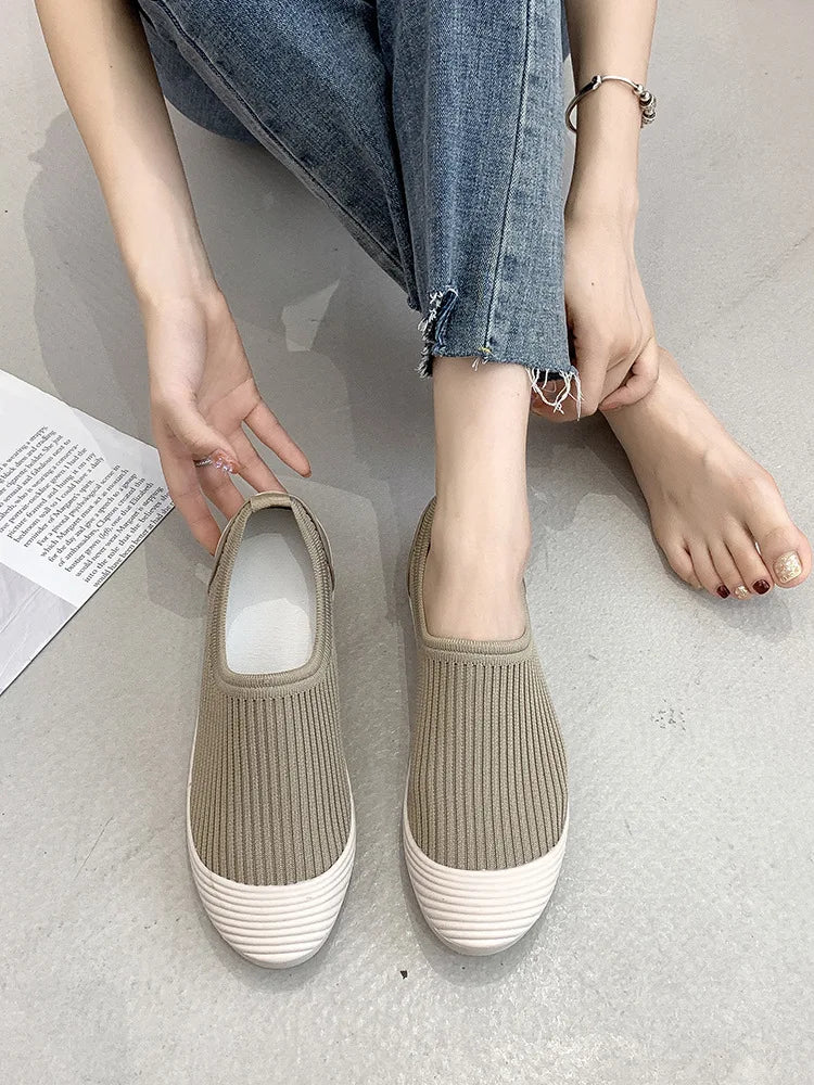 New Breathable Mesh Comfortable Flat Shoes