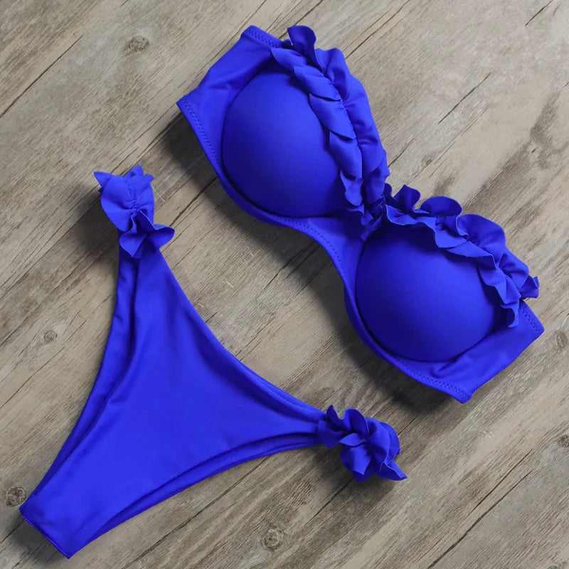 Ruffle Bikini Swimwear