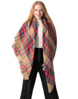 European And American Autumn And Winter Plus-sized Double-sided Qicaigei Scarf Women's Shawl