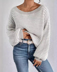 Off-neck Shoulder-baring Sweater