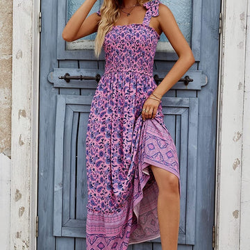 Bohemia Printed Sling Loose Casual Dress