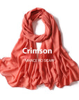 Pure Color Pearl Chiffon Scarf Headcloth Veil Chiffon Scarf