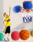 Silent High Density Foam Sports Ball Indoor Mute Basketball Soft Elastic Ball Children Sports Toy Games