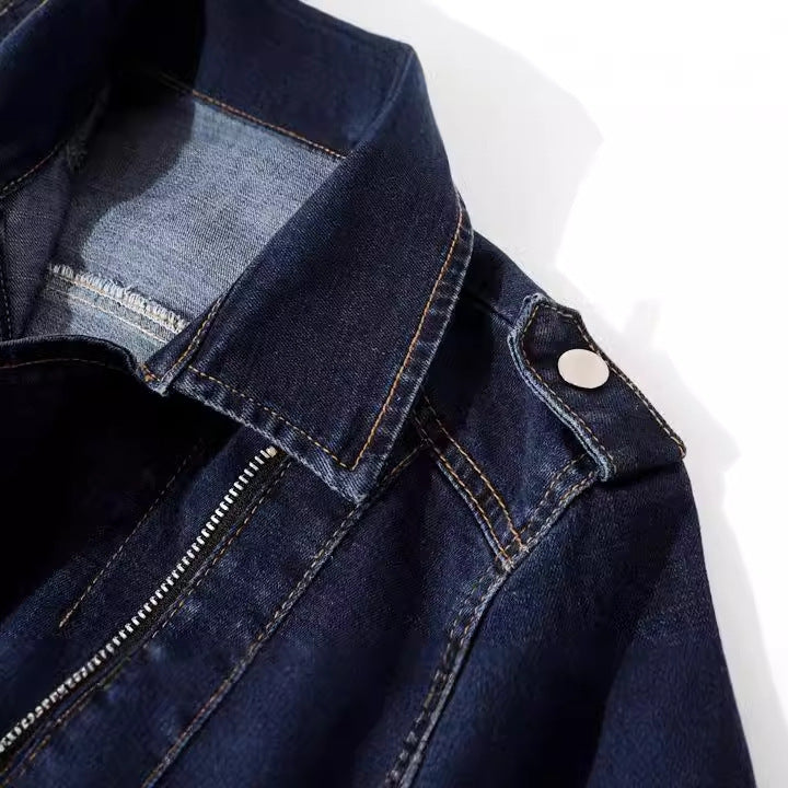 Slim Fit Stretch Denim Jacket