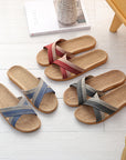 Four Seasons Home Sweat-absorbent Linen Slippers For Women