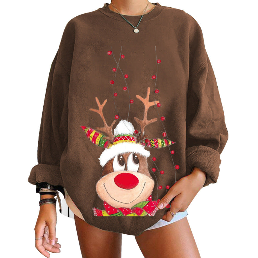 Christmas Elk Owl Sweater