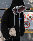 Japanese Soft Sister Shark Cap Cute Funny Hoodie