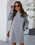 Round Neck Long Sleeve Women's Dress Sweater