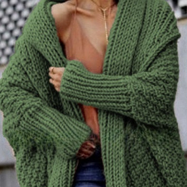 Winter Long Knitted Cardigan