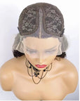 Kinky Curly Short Bob Lace Front Human Hair Wig