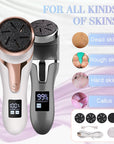 LCD Digital Display Electric Vacuum Cleaner Foot Scrubber Exfoliating Pedicure Beauty Supplies Gadgets