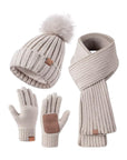 Knitted Hat, Gloves & Scarf