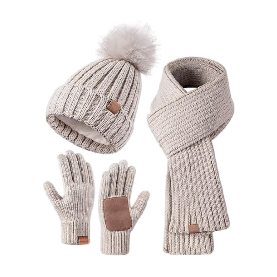 Knitted Hat, Gloves & Scarf