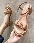 Fashion Personality Ankle-strap Buckle Sandals Women