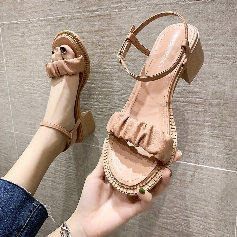 Fashion Personality Ankle-strap Buckle Sandals Women