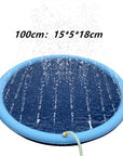 Non-Slip Splash Pad For Kids And Pet Dog Pool Summer Outdoor Water Toys Fun Backyard Fountain Play Mat