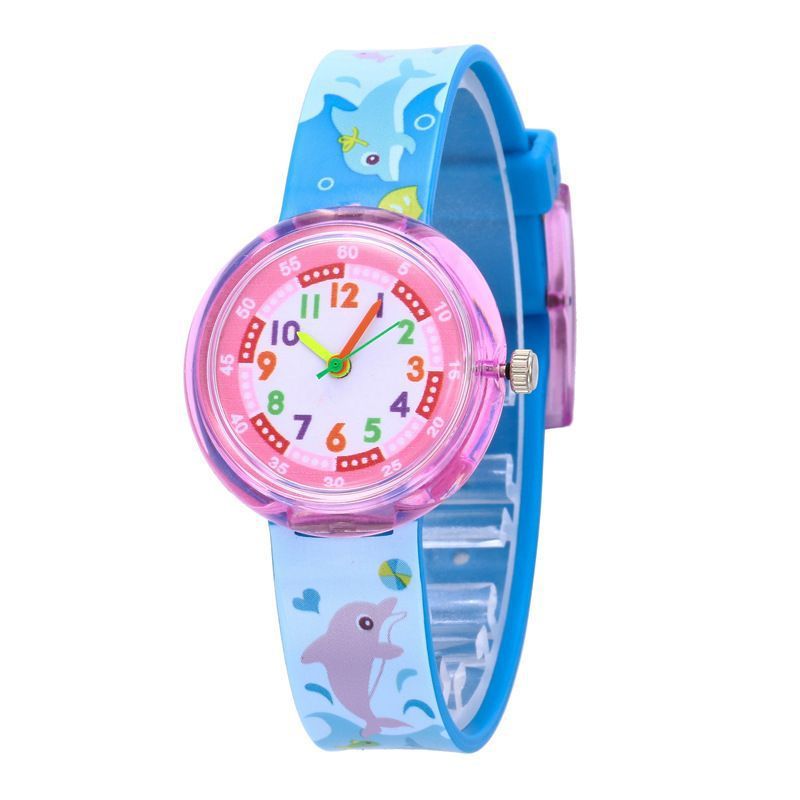 Children's Silicone Cartoon Transparent Cute Fashion Watch