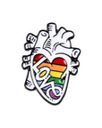 Cartoon Creative Human Organ Brooch Heart Brain Lung Styling Accessories