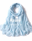 Pure Color Pearl Chiffon Scarf Headcloth Veil Chiffon Scarf