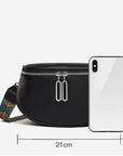 First Layer Cowhide Waist Bag Retro Shoulder Strap