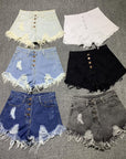 Casual Summer Women Denim Short High Waists Sexy Short Jeans