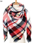 European And American Autumn And Winter Plus-sized Double-sided Qicaigei Scarf Women's Shawl