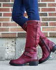 Low Heel High Leg Boots