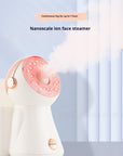 Facial Steamer With Light Household Nano Spray Hydrating And Humidifying Hot Spray 7 Color Color Light