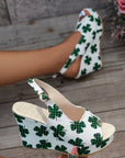 Plus Size Wedge Sandals European And American Fashion Embroidery Height Increasing