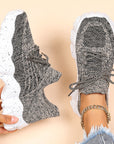 Women's Simple And Breathable Fly Woven Socks And Shoes